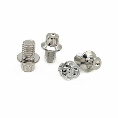 China Chrome Plated Decorative Stainless Steel Security Screws  Aluminum Alloy Pedal Nail for sale