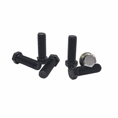 Китай Factory Wholesale Environmental Protection Color Zinc Hexagon Bolt Electrophoresis Black Hexagon Full Tooth Screw. продается