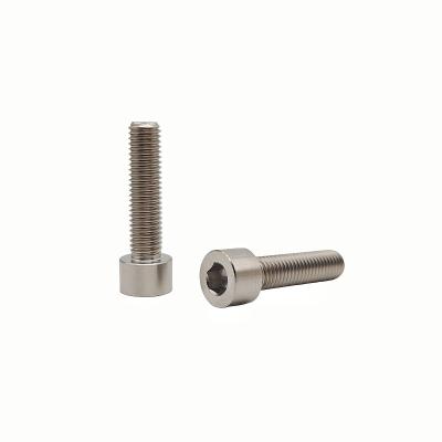 China Factory Customized Hexagonal Screw In Pure Titanium Cup Head Titanium Alloy Cylindrical Head Hexagon Bolt Titanium Screw à venda