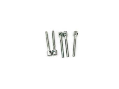 China Galvanized Carbon Steel Machine Screws M3x25 Sandblasting Single Hole for sale