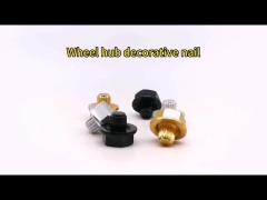 Electrophoresis Gold Aluminum Rivets For Vehicle Hub Decorative Nail Fasteners