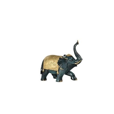 China Luxury Antique Gold Animal Copper China Statues Home Decor Elephant Elephant For Decoration Gifts for sale