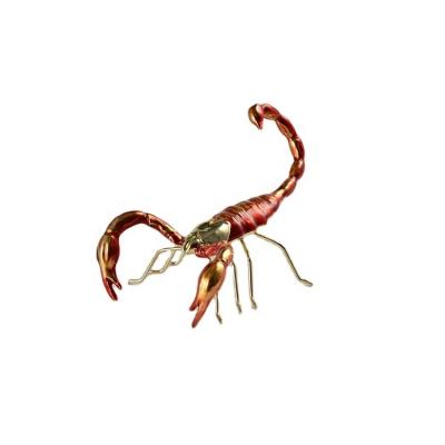 China China Poison Sword Assassin Exquisite Contract Red Gold Scorpion Figurine For Home Decor for sale