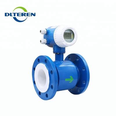 China 316L/Ti/Ta/HB/HC TEREN Manufacturer Magnetic Flow Meter Digital Flow Meter Chemical Flange Connection for sale