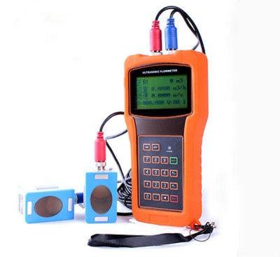 China TUF-2000H Handheld Liquid Ultrasonic Flow Meter China Supplier DN50-700 TM-1 Sensor 0.5