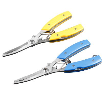 China Fishing Outdoor Sports Multi Function Fishing Pliers Scissor Fishing Line Cutters Fishhook Remover With Bend Head for sale