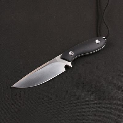 China Easy Carry Outdoor D2 Steel Survival Hunting Knife With G10 Handle And Kydex Sheath for sale