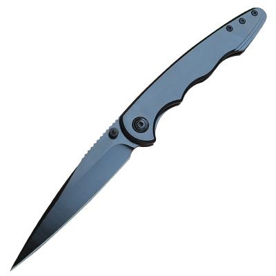 China Easy Carry Multifunctional Outdoor Camping Folding Knife 5CR13 Stainless Steel Pocket Knife With Flame Handle for sale