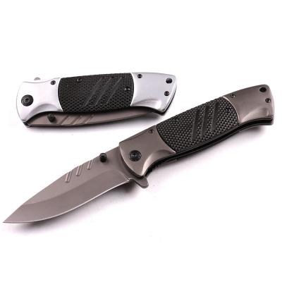 China Easy carry 440 stainless steel pocket knife camping knife with aluminum non-slip handle for sale