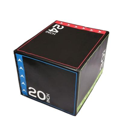 China New Style Training Rubber Covered Jump Box Soft Plyometric Box 31kg Dumbbell Plyo Box for sale