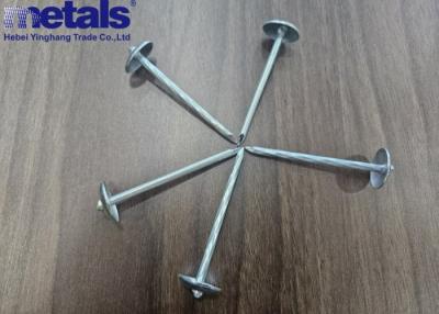 China Perfect BWG 9x2.5 Inch Galvanized Roofing Nails Twisted Shank Umbrella Head for sale