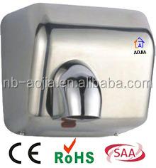 China 304 Stainless Steel Washroom Accessories Infrared Switch Senor Electrical Automatic Hand Dryer for sale