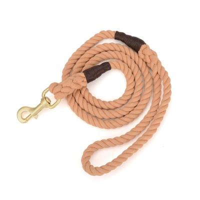 China Comfortable Soft Stored Solid Color Cotton Rope Pet Leash Dog Pet Rope Pet Leashes for sale