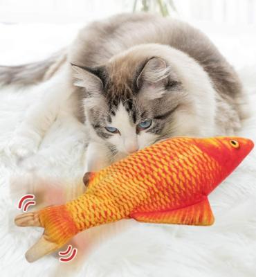 China Professional Manufacturing Cotton Plush Toy Fish Pet Fish Toy Viable Pet Toys for sale