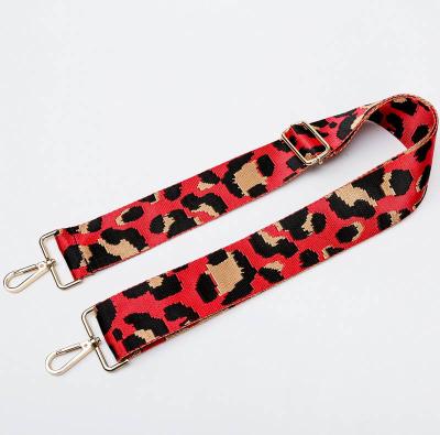 China Eco-friendly Wholesale Luxury Leather Bag Strap Leopard Body Replacement Bag Cross Strap for sale