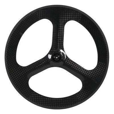 China Road Bikes 20 Inch 3 Spokes Wheels Carbon Wheel Bicycle Carbon Wheel Rim Set 20