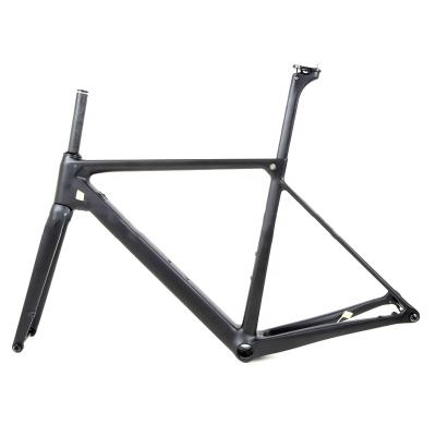 China Road Bikes 700C Wholesale Carbon Fiber Carbon Fiber Track Bicycle Frame Disc Brake Frame Road Pneumatic Bike for sale