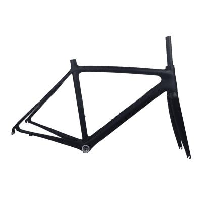 China Road Bikes 2022 Carbon Fiber Frame V Brake Bicycle T1000 Carbon Fiber Suspension Frame Pneumatic Bike Frame for sale