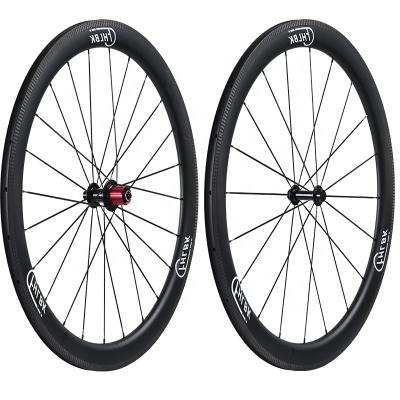 China The anvil carbon fiber road bike wheel 50mm carbon wheel tubeless carbon wheel etc. Road Ready 25mm Wide Carbon Fiber Bike Wheel 700C V-brake for sale