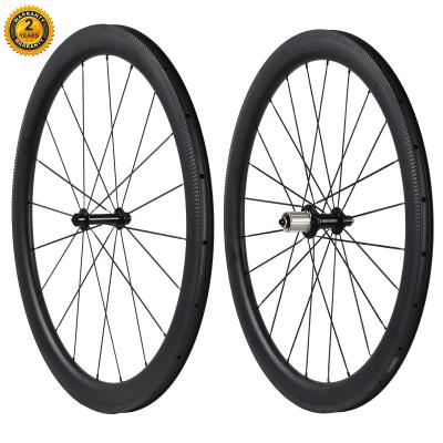 China Quick release road carbon bicycle wheel set carbon fiber bicycle wheel spot carbon fiber rim tubular bicycle wheel etc. road 700C for sale