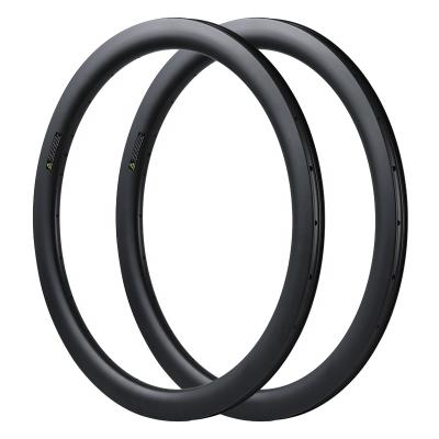 China 700c mountain bike manufacturer carbon fiber bicycle rim 38mm disc brake carbon fiber rim road gravel bicycle tubular rim for sale