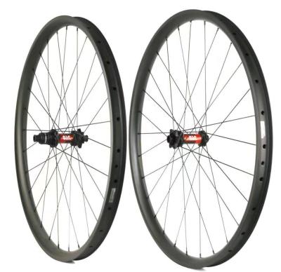 China Custom Wide Decoupling MTB Mountain Bikes Carbon Fiber Bicycle Wheel 27.5er29er 35mm Wide Decoupling Asymmetric Wheel With Detach Hub for sale