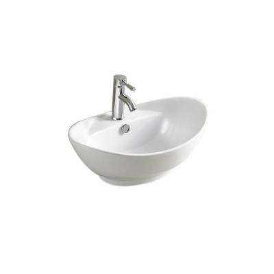 China YY9001 White Contemporary Lavatory Sink Wall Pottery And Porcelain Lavatory Basin for sale