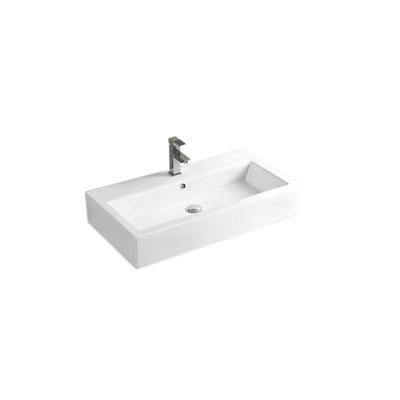 China YY9243Style Modern White Modern Sink Wall Hung Porcelain Hand Wash Basin for sale