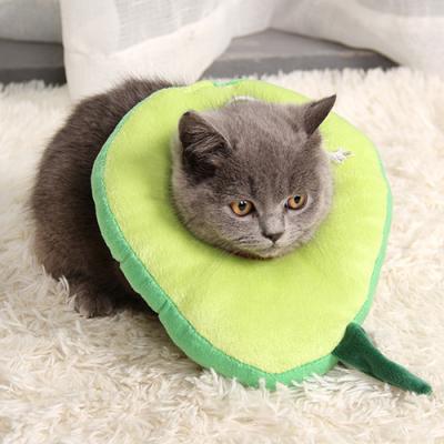 China Personalized Adjustable Soft And Comfortable Avocado Toast Shape Lick Anti - Sterilization Anti - Scratch Pet Collar for sale