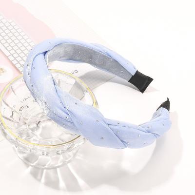 China Wholesale Cute Cartoons Hair Band Hair Accessories Handmade Cloth Wide Size Design Hair Accessories For Girls Tie Headband 16cm for sale