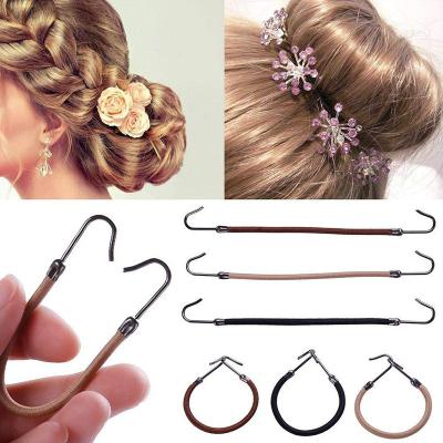 China New Fabric Style Hair Accessories Chiffon Tied Ribbon Headband Bow Floral Scrunchies For Girls Hair Ties for sale