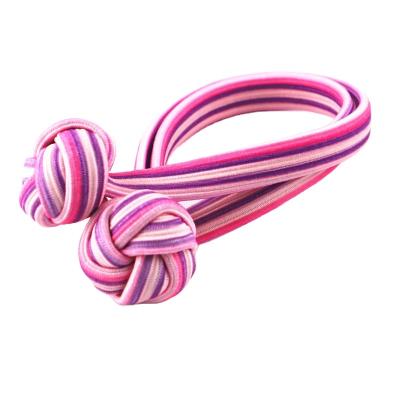 China New Fabric Style Hair Accessories Chiffon Tied Ribbon Headband Bow Floral Scrunchies For Girls Hair Ties for sale