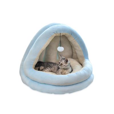 China Washable Travel Dog Cat House Tent Sofa Bed For Pets Dogs Cats Bed House Pet Cave Bed House for sale