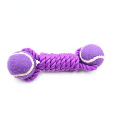 China Best Sustainable Pet Products Tennis Cotton Rope Toy Dog Toys For Chewing for sale