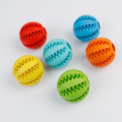 China Viable Pet Toy Rubber Ball Chew Toys Tooth Cleaning Leak Food Dog Toys for sale