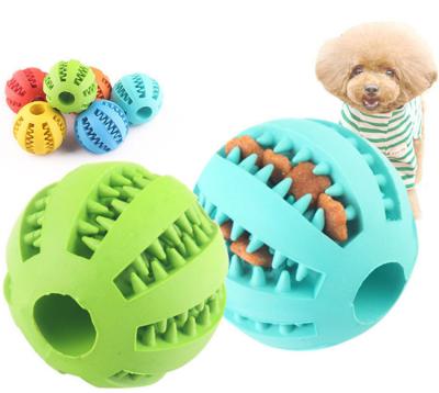 China Wholesale Viable Soft Rubber Food Ball Leak Chew Ball Dog Toy for sale