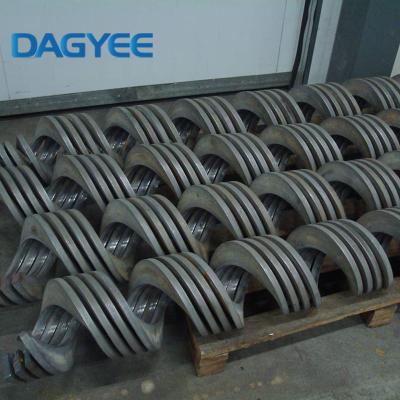 China 16mm Continuous Flighting Shaftless Blade Ground Auger Shaftless Screw Double Flight for sale