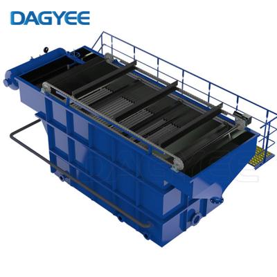 China Carbon Steel 2m3/H Slant Plate Dissolved Air Flotation Clarifier  DAF Unit Wastewater With Skimmer for sale