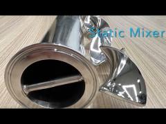 Epoxy-Coated Flanged Ends Clear Static Mixer