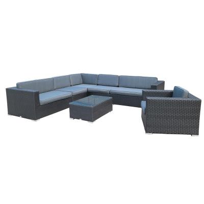 China Modern Garden Sofa Economy Outdoor Furniture Rattan Patio Sofa Set for sale