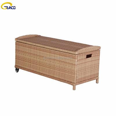 China Patio \ Garden \ Outdoor PE Rattan Cushion Waterproof Storage Box for sale