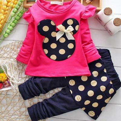 China 100% Cotton Girl Costume Spring Tops +Pants Girls T-shirts Tops +Pants Cotton Girl's Sport Sets 1-4Y Toddler Girl Clothes for sale