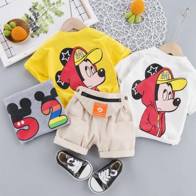 China Summer Baby Boy Shorts Clothes Suits Kids Cotton Shorts Sleeve T-Shirt+Pants Sets Toddler Kids Fashion Clothes Outfit for sale