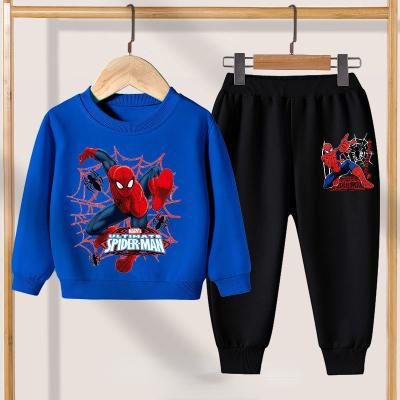 China Leisure Boys' Set Spring and Autumn New Pullover Children's Boys' Medium and Large Children's Soft TopTwo-pieceSet for sale