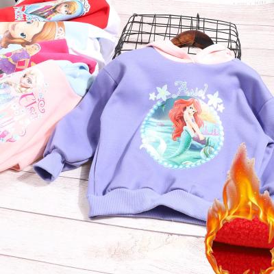 China Spring and Autumn Baby Casual Princess Hoodie Pullover Top Warm Cartoon Plush Thickened Girls' Sweater Autumn and Winter Free Time for sale