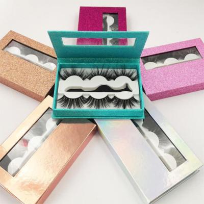 China Wholesal good quality 3 d mink lashes 25mm 3d mink tapered fluffy eyelashes false eyelashes and tools for sale