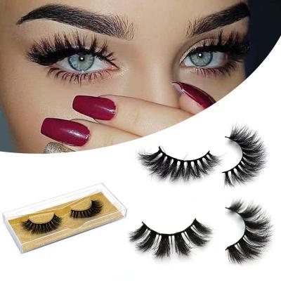 China Whoesale thin crisscross strip faux mink lashes private labe 5d mink eyelashes for sale