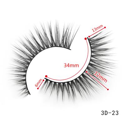 China Wholesale Deep You Magnetic Fluffy Tapered 3d Faux Mink Lashes 25mm Mink Color Fake Mink Eyelashes for sale