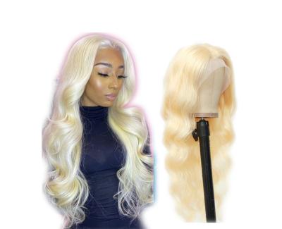 China Front 100%, Brazilian Hair 613 Full Lace Wig, Curly Full Lace Hair Wig - B Wave Blonde 613 Lace Wigs Silky Straight Virgin Hair Lace Wig for sale