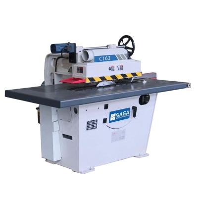 China Horizontal SAGA Woodworking Saw Wood Cutting European Quality High Precision Single Blade Straight Line Ripping Saw Machine for sale